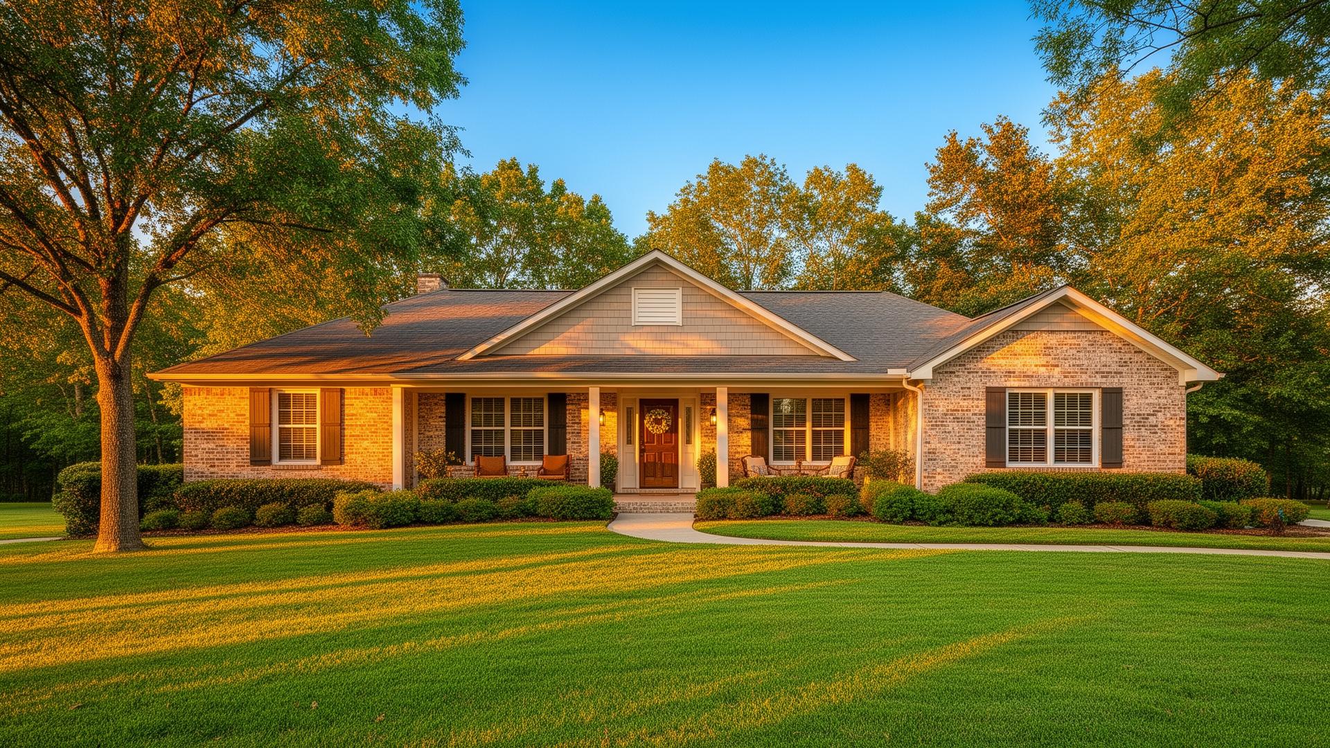 Sunlit Missouri ranch-style home